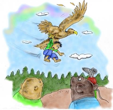 Chisel being held by Moma Eagle