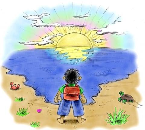 Chisel going into Mountain Mink cave