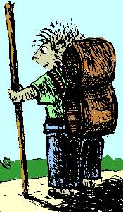 Chisel overlooking valley