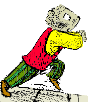 Animal running from Animal Snowballs